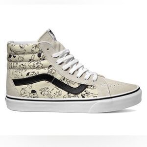 Vans x Disney Sk8 Hi 101 Dalmatians Sneakers Cream White Black Limited Edition